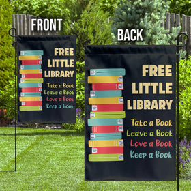 MAIANEY reading lovers flag, weather-resistant decor for yards and porches.