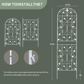 Easy installation with no extra tools required for Maidapulu trellis