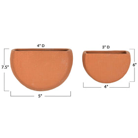Main + Mesa stoneware planters set ready for easy wall or shelf display.