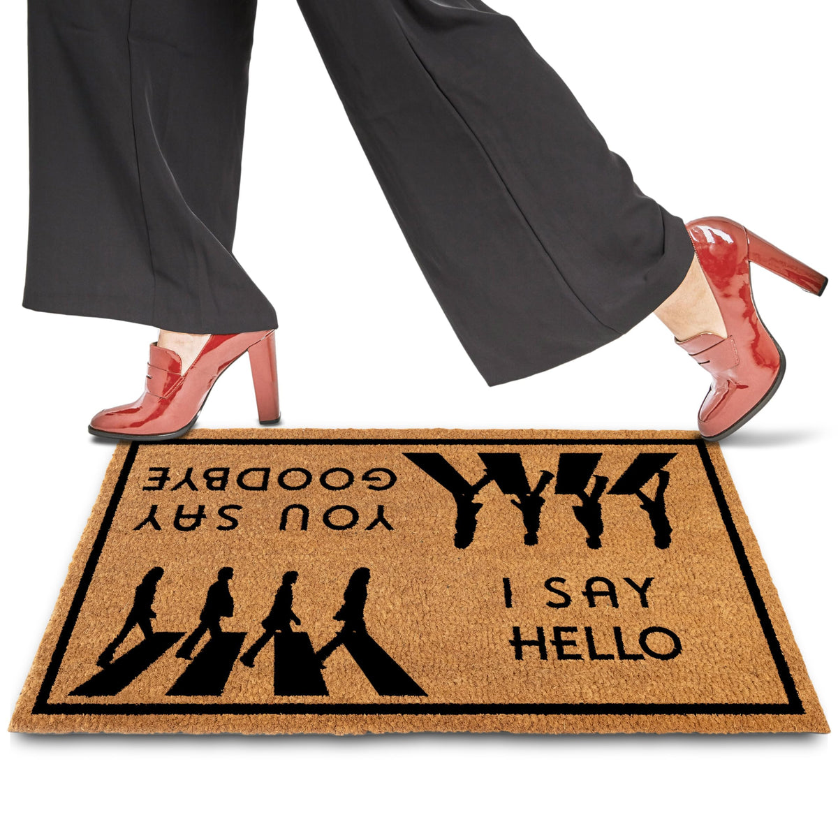 MAINEVENT all-season entryway mat helps keep dirt outside.