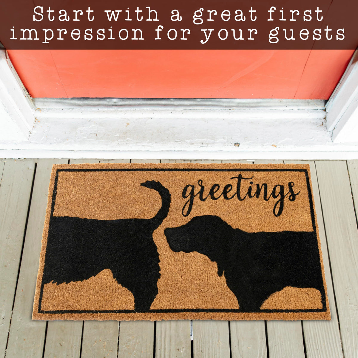 MAINEVENT American-made dog welcome mat reflects quality and safety