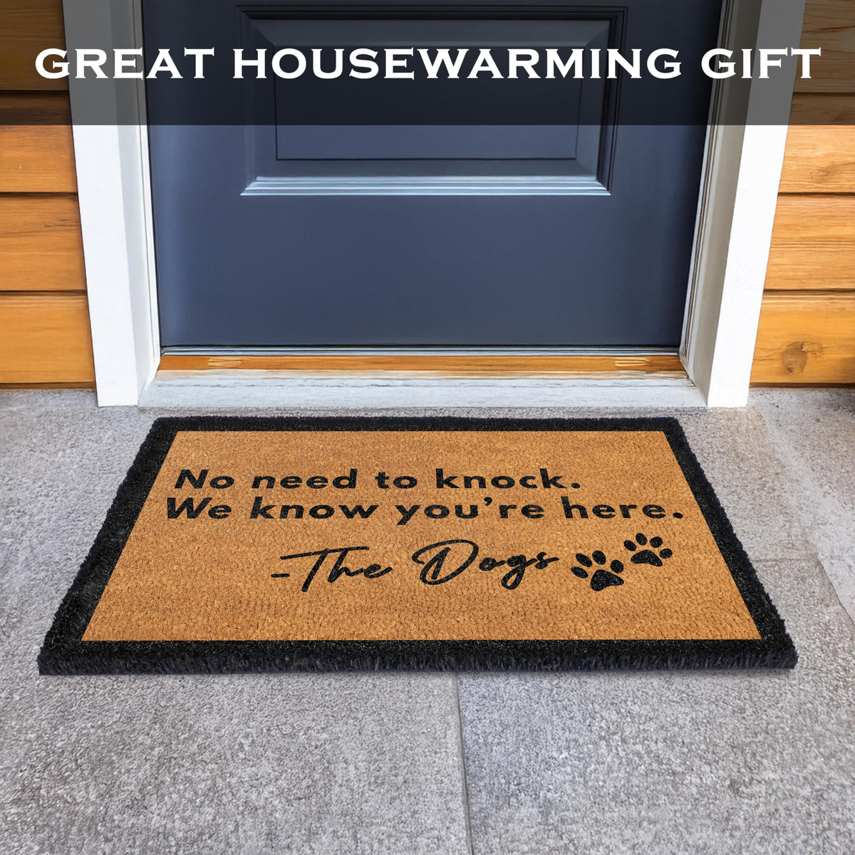 MAINEVENT Door mat for covered outdoor spaces that handles moisture.