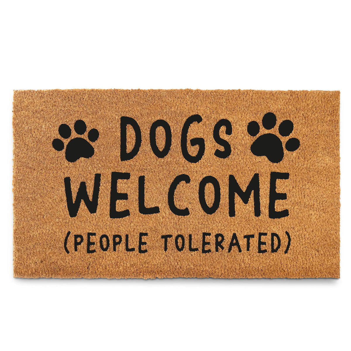 MAINEVENT coir doormat captures dirt before it enters the home