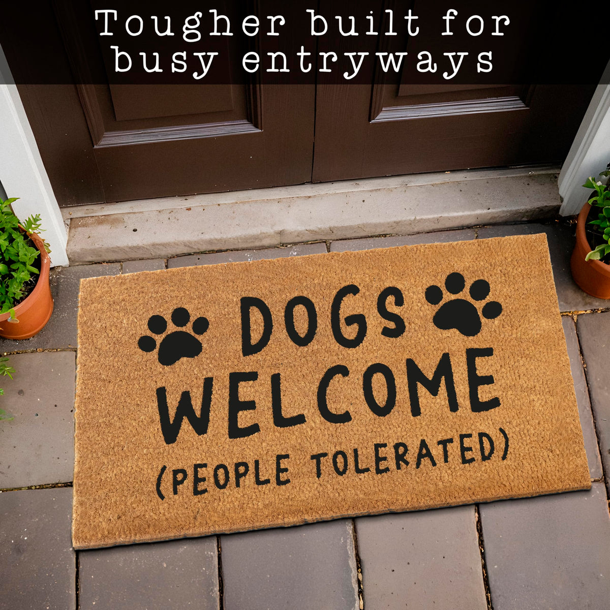 MAINEVENT doormat with non-slip backing stays in place