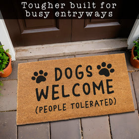 MAINEVENT doormat with non-slip backing stays in place