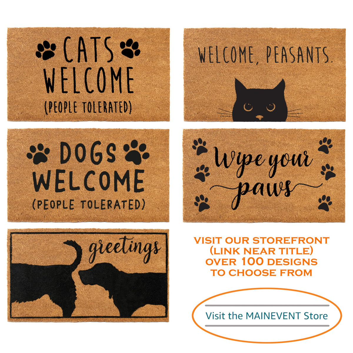 MAINEVENT design proudly inspired by USA details on door mat