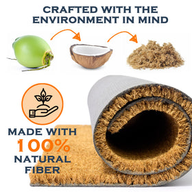 MAINEVENT durable coir lake decor door mat with sturdy fibers