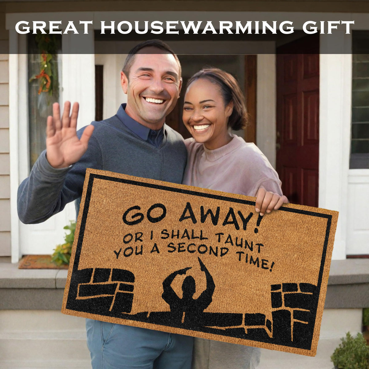 MAINEVENT eco-friendly-door-mat adds a unique, responsible touch to any foyer.