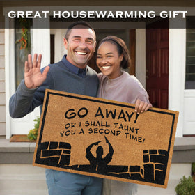MAINEVENT eco-friendly-door-mat adds a unique, responsible touch to any foyer.