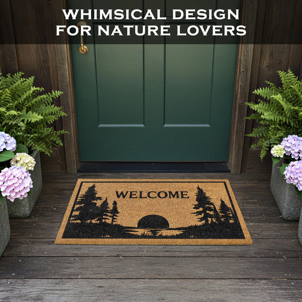 MAINEVENT fade-resistant lakeside door mat keeping color vivid