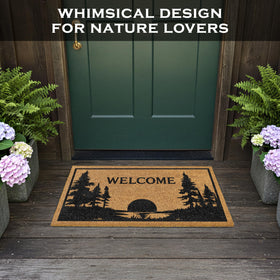 MAINEVENT fade-resistant lakeside door mat keeping color vivid