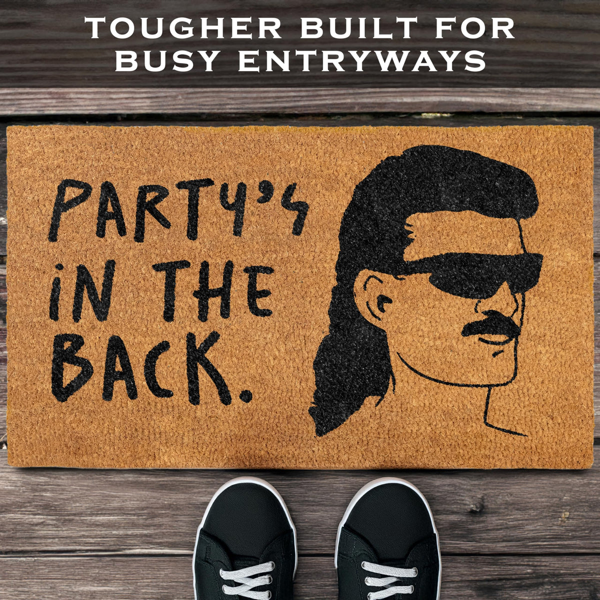 MAINEVENT Eco-friendly materials featured in the doormat design.