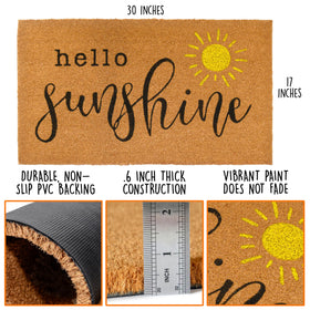 MAINEVENT Hello Sunshine close-up shows tightly woven fibers and color that resists bleeding.