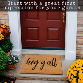 MAINEVENT Hey Y'all southern style décor cheers up any doorway.