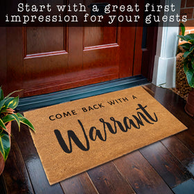 MAINEVENT funny housewarming-friendly mat for modern entryways
