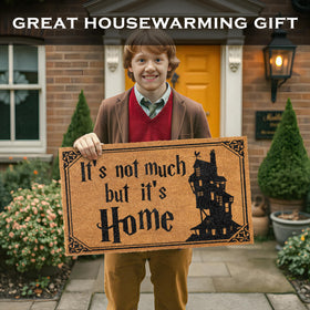 MAINEVENT It's Not Much but It's Home door mat wizarding rug design perfect for welcoming guests