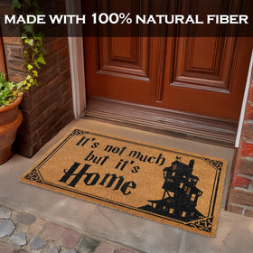 MAINEVENT It's Not Much but It's Home door mat nerdy gift option for fans of magic and humor
