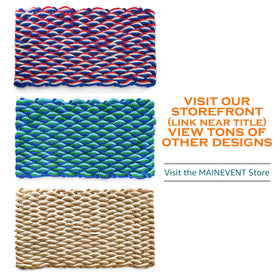 MAINEVENT Lobster rope mat sand 30x17-easy-clean-drying demonstrates quick maintenance.
