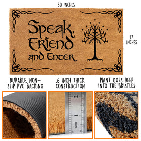 MAINEVENT Lord of the Rings welcome mat adds playful doorstep décor