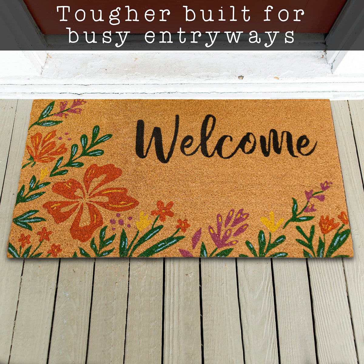 MAINEVENT mat with non-slip backing preventing slips on entryways