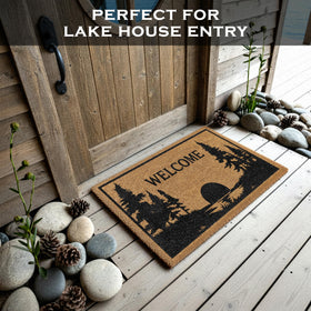 MAINEVENT outdoor porch door mat suited for covered spaces