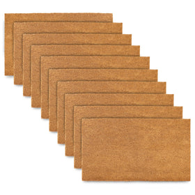 MAINEVENT plain coir doormat 30x17 front view—durable entryway for high-traffic homes.