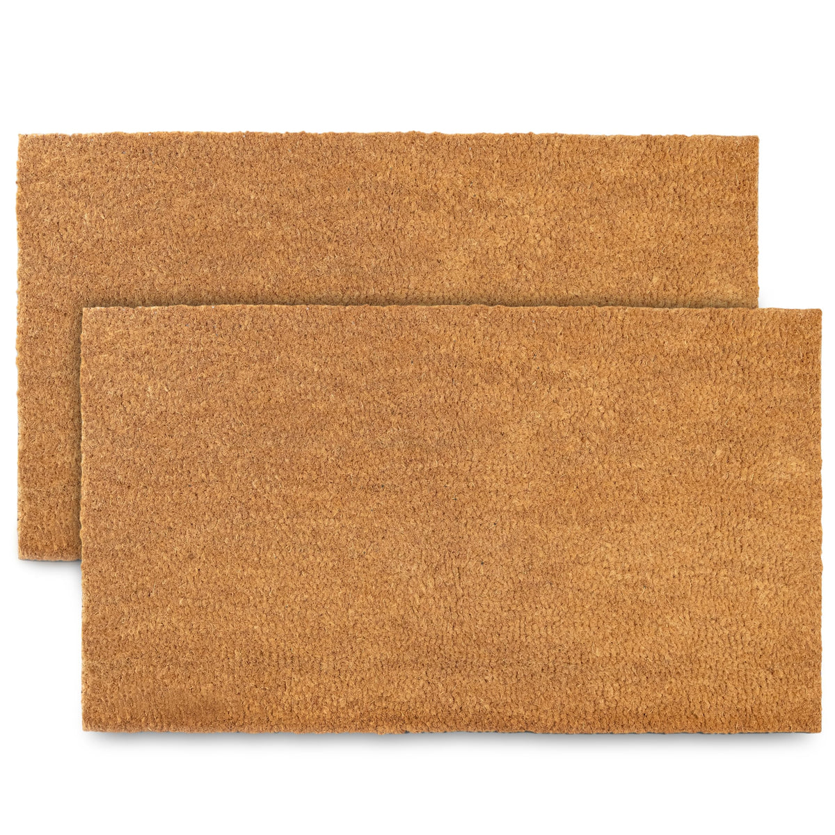 MAINEVENT plain coir doormat 30x17 inch, front view, ideal for personalized designs.