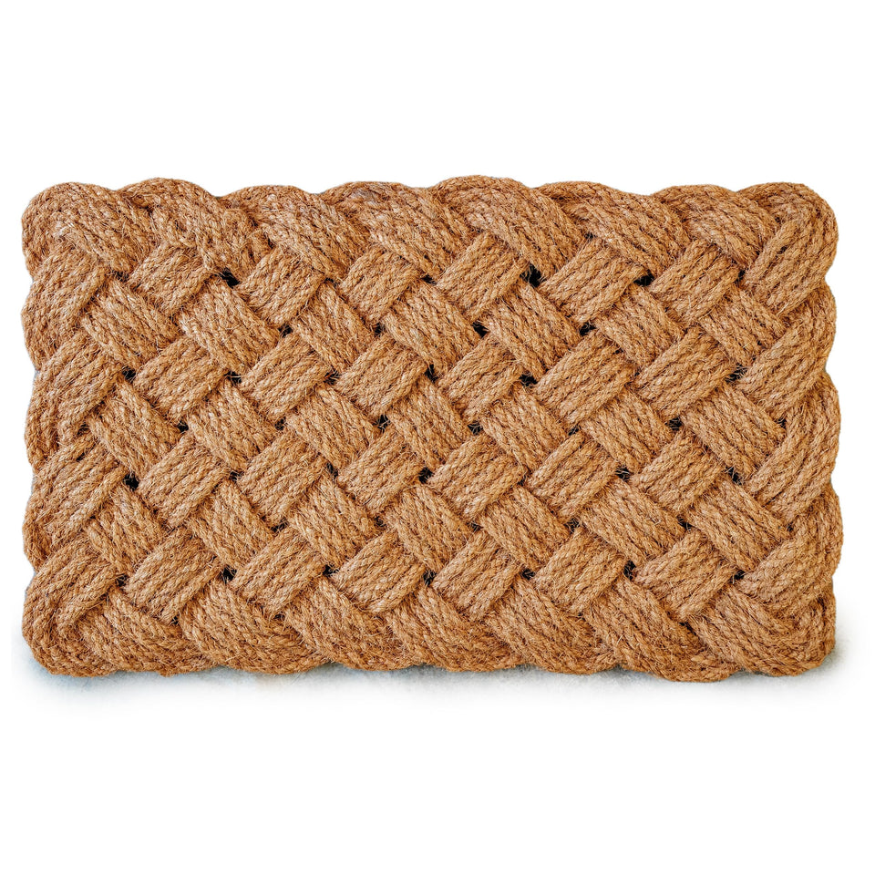 MAINEVENT rope doormat entryway close-up showing woven texture for durable indoor use.