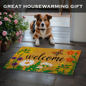 MAINEVENT USA-design floral door mat reflects quality craftsmanship.