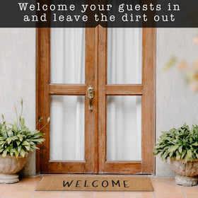 MAINEVENT USA-designed front door mat adds curb appeal.