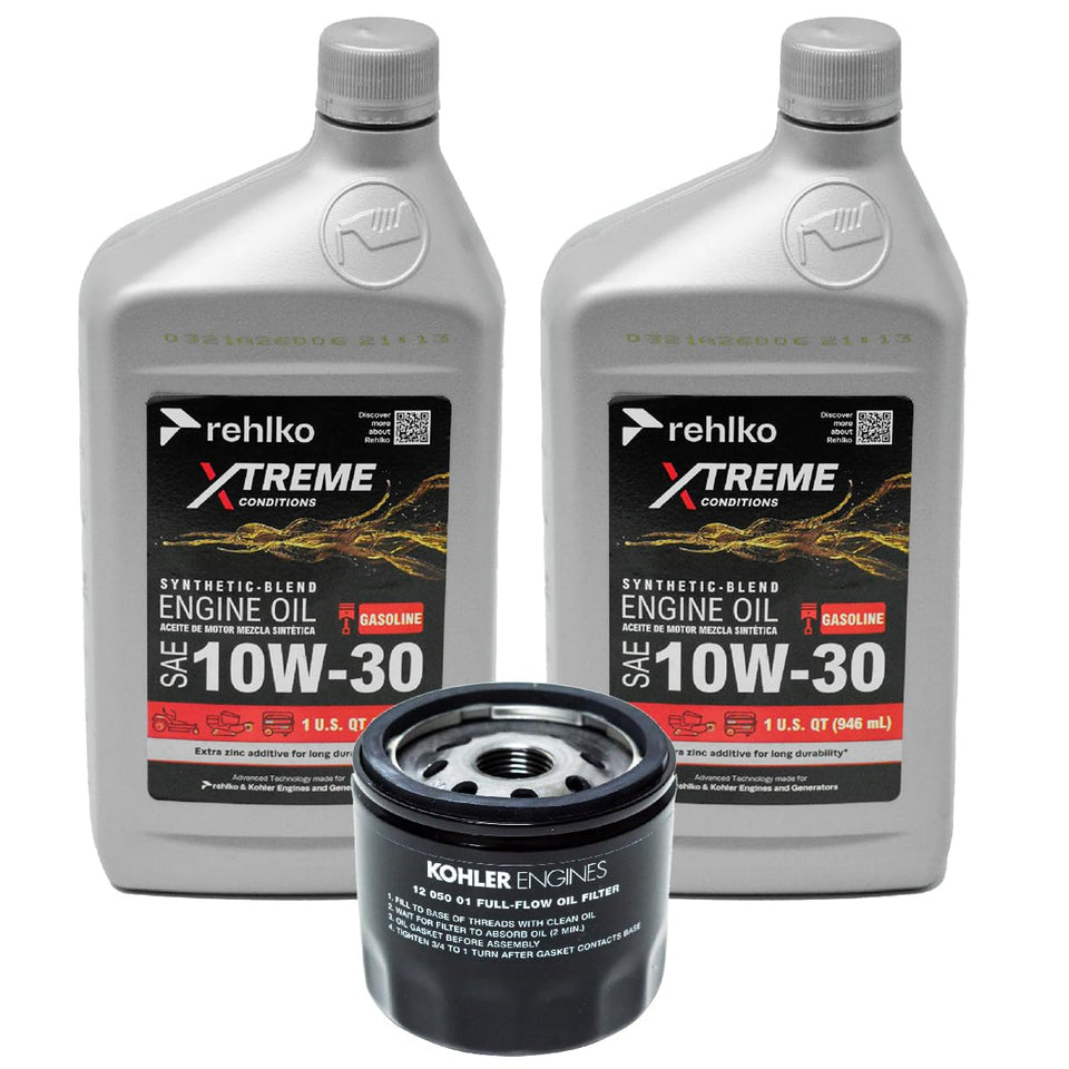 maintenance oil bundle with kohler oil bottle and s1 filter for smoother engine performance