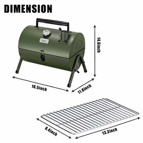 MAISON HUIS grill with side vents for controlled airflow and even heat.