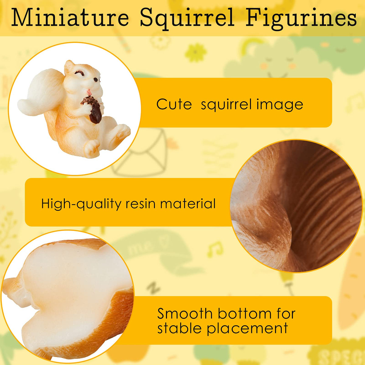 Maitys running squirrel garden figurine adds lively lawn interest