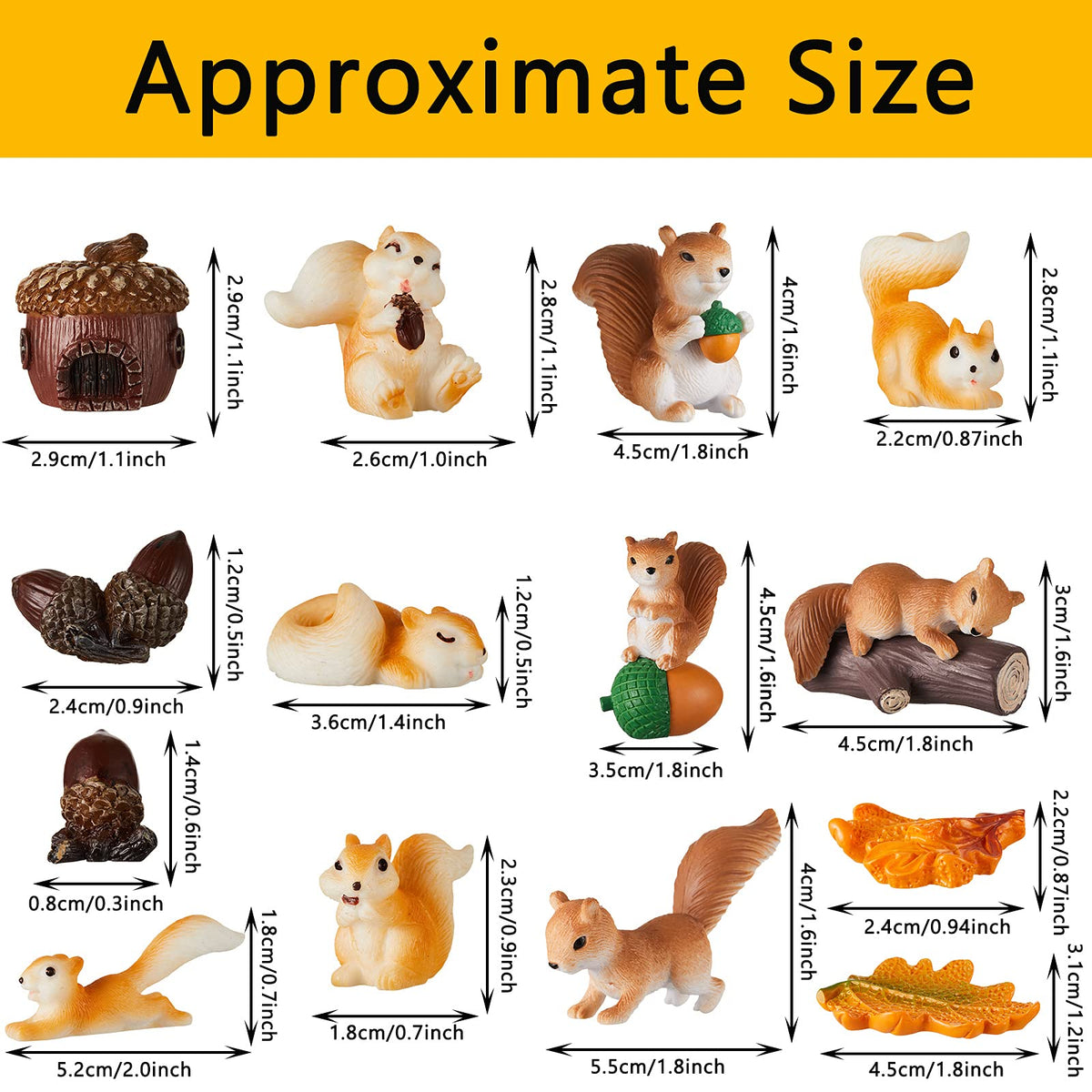 Maitys sleeping squirrel miniature for indoor shelf display