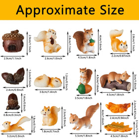 Maitys sleeping squirrel miniature for indoor shelf display