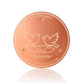 maiwoste bird bath copper disk 4-inch, stable and low-maintenance