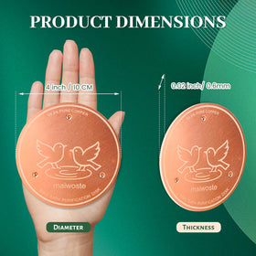 maiwoste copper disk 0.6mm thick resists wear