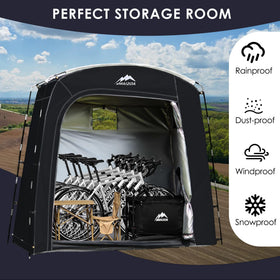MAIZOA Bike Storage Tent durable fabric emphasizes weather protection for your equipment.