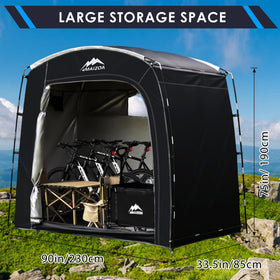 MAIZOA Bike Storage Tent sealed seams underscore reliable waterproof performance.
