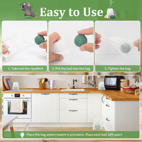 Majero easy-to-use packaging ready to place in problem areas.