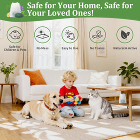 Majero natural, non-toxic formulation that deters pests safely.