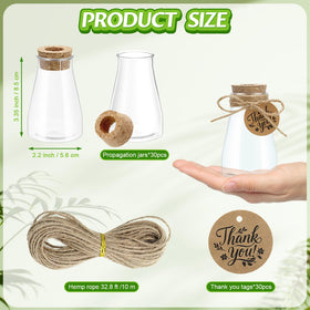 Majhulla cork lid propagation station keeps stems upright with natural style.