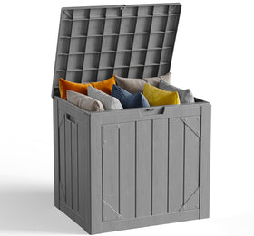 Make Changes 30 Gallon storage box lid enables quick cushion access outdoors