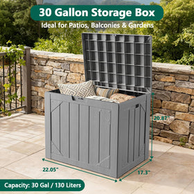 Make Changes 30 Gallon storage box lock ensures secure outdoor storage