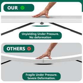 Make Changes 6ft folding table features a waterproof top that cleans quickly