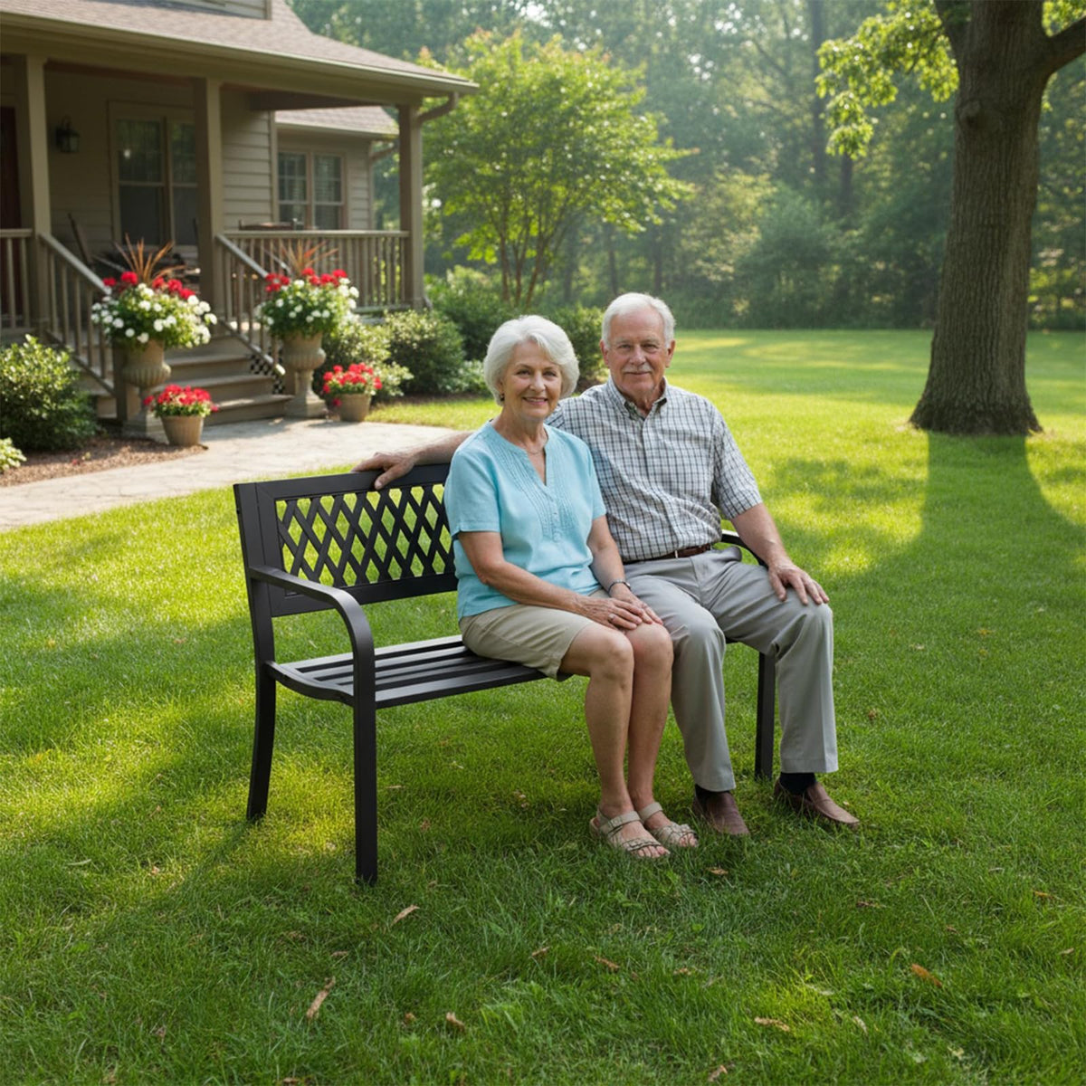 MAKE CHANGES outdoor bench seat detail with smooth edges for cozy lounging