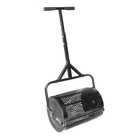 Makeatree 16-inch compost spreader with steel mesh basket spreads evenly.