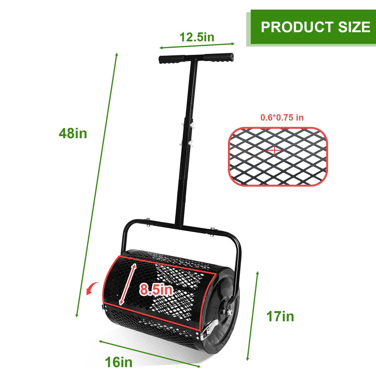 Makeatree adjustable-handle spreader enabling comfortable use for gardeners.
