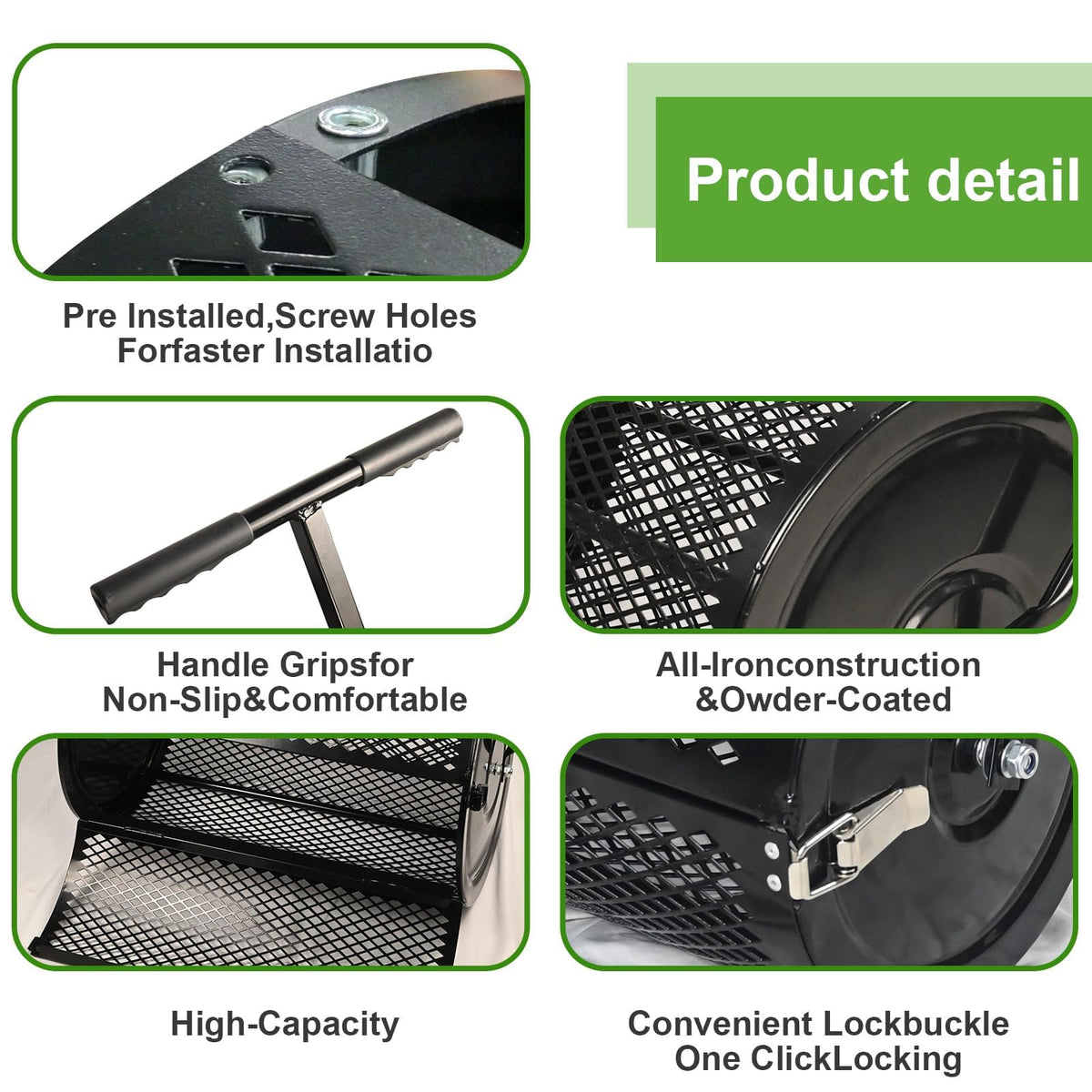 Makeatree side-locking mechanism keeps the spreader stable.