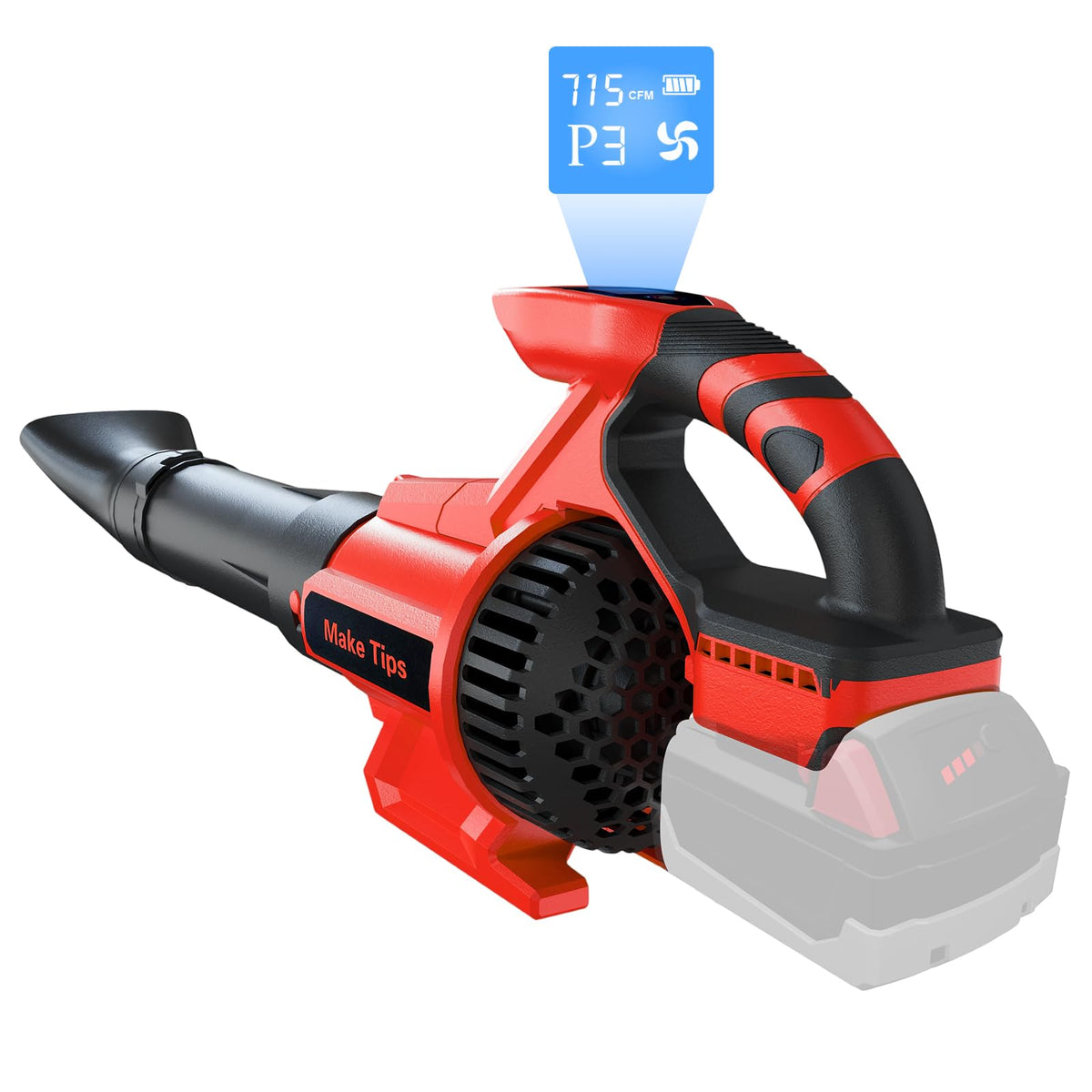 MakeTips cordless leaf blower with Milwaukee M18 compatibility for seamless yard cleanup